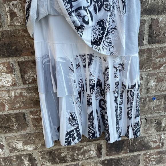 Vintage Y2K Wetseal Chiffon Tiered Paisley Spaghetti Strap‎ Cami Blouse Flowy - Picture 8 of 10